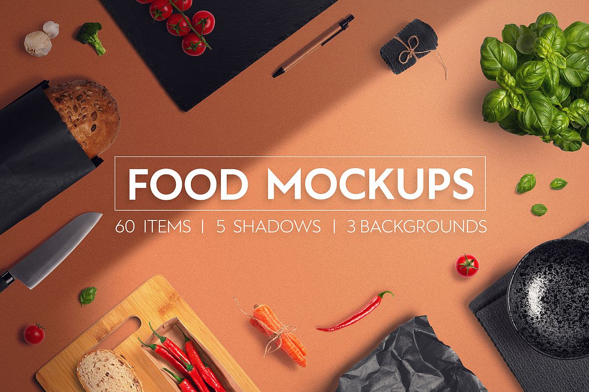 Food & Restaurant Mockup Collection example image 1