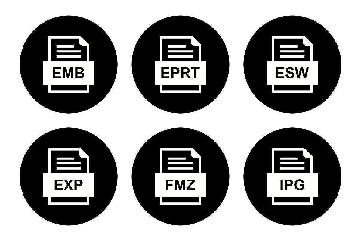 Set Of File Formats Icons example image 1