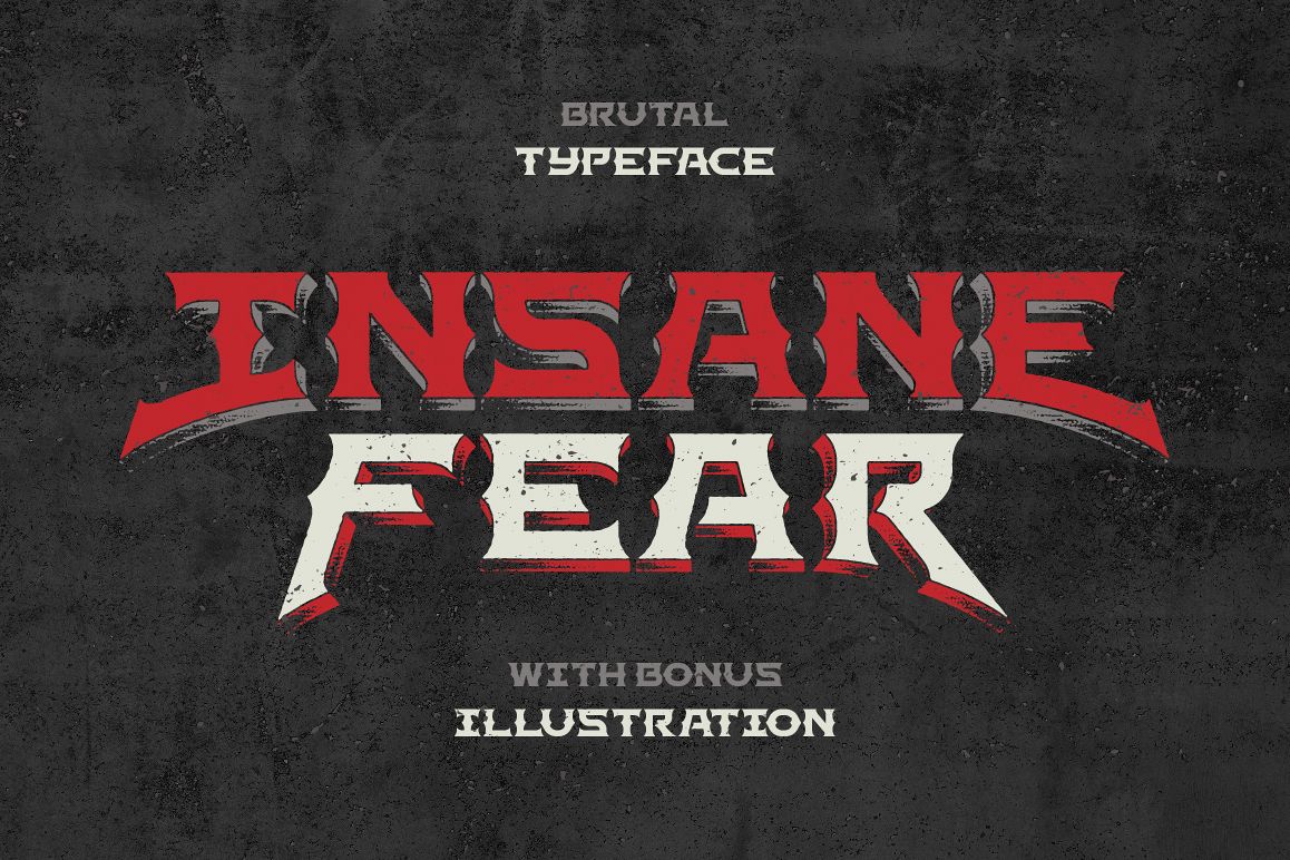 Insane Fear font example image 1
