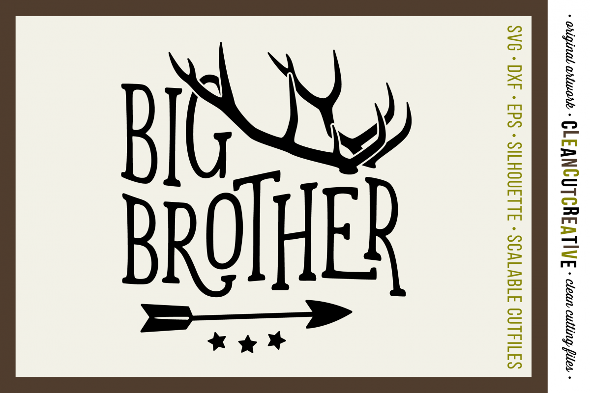 Download BIG BROTHER cutfile design with antlers and arrow - SVG ...