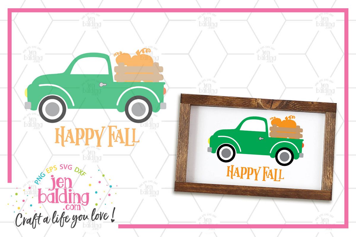 Pumpkin Truck SVG example image 1