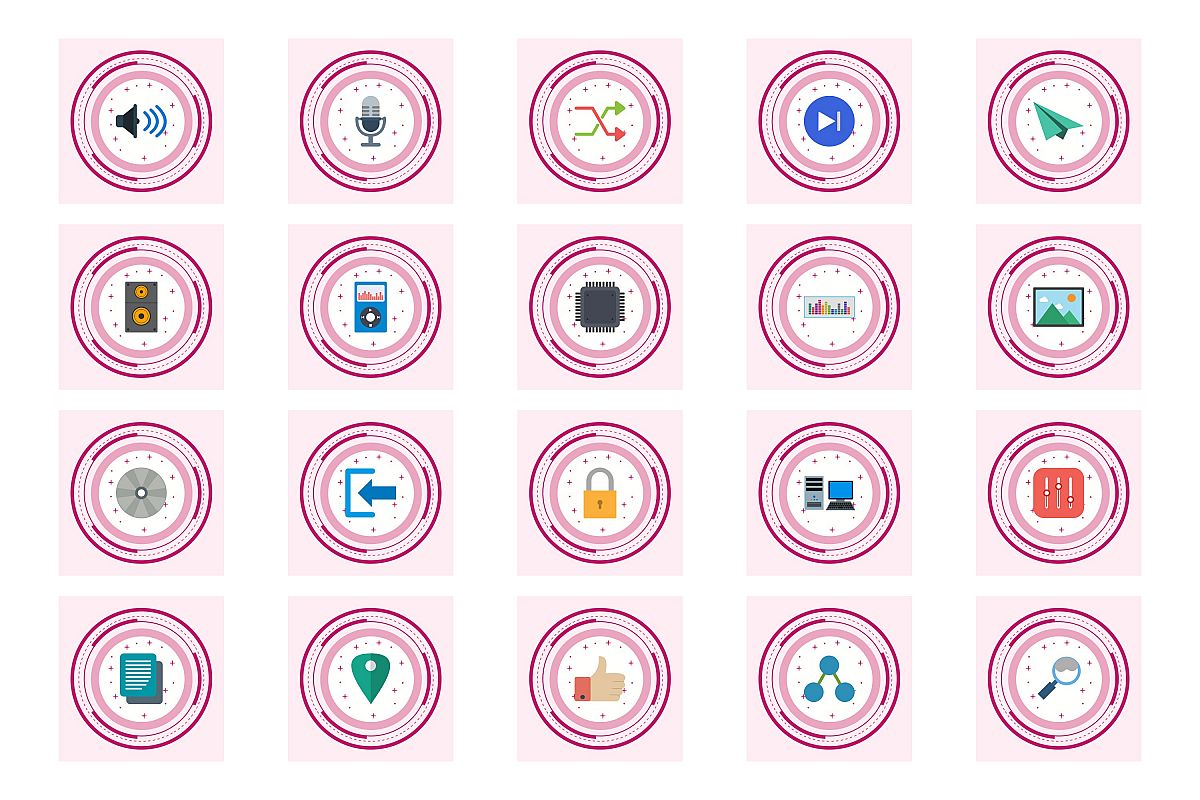 Set Of Multimedia Icons example image 1
