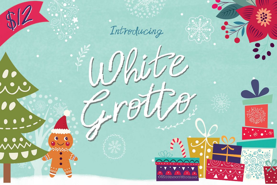 White Grotto Script example image 1