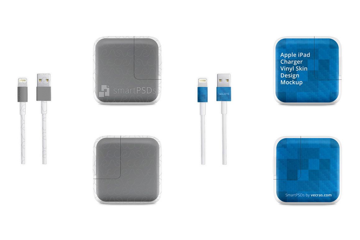 Apple iPad Power Adapter Vinyl Skin Design Mockup example image 1