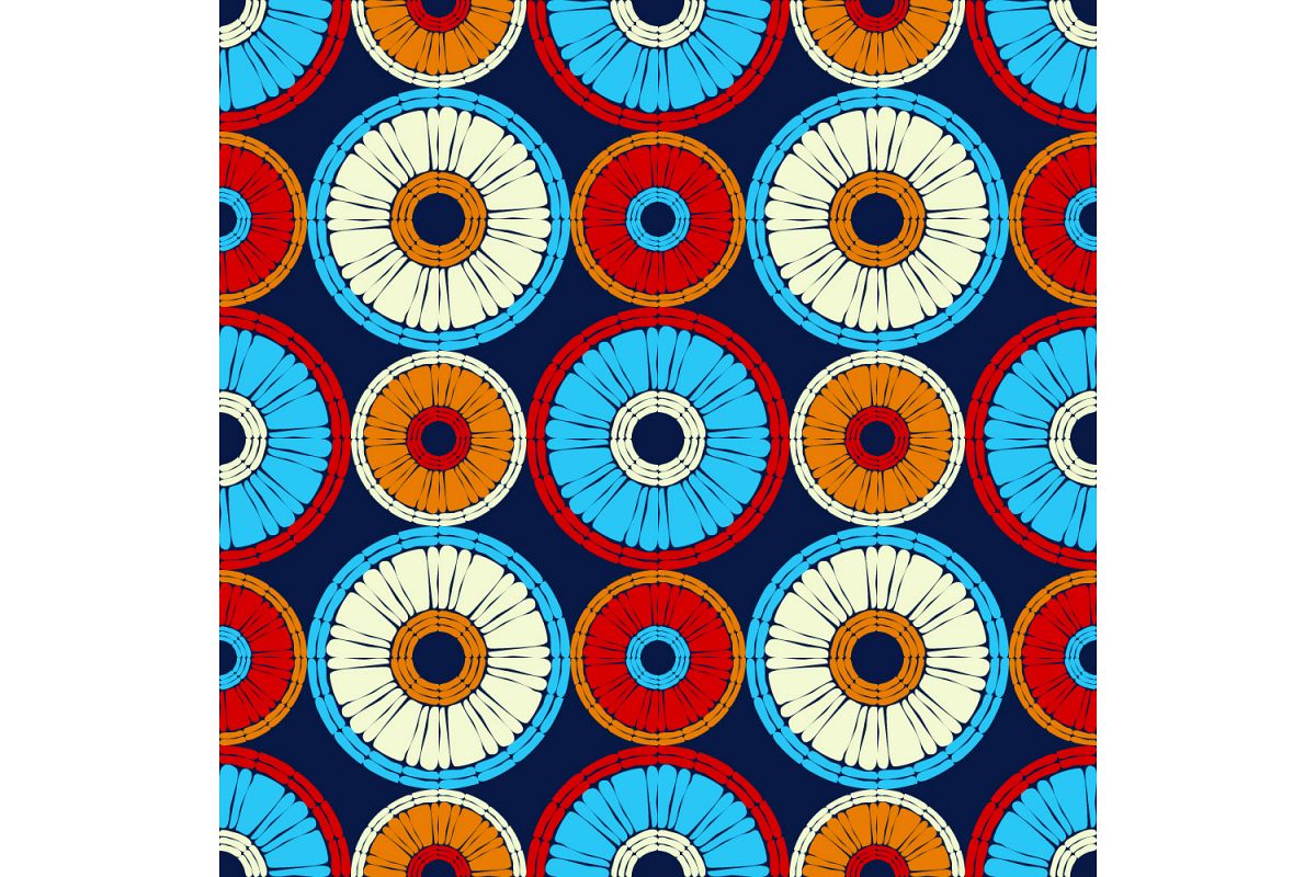 Polka dots ornament. Set of 10 seamless patterns. example image 1