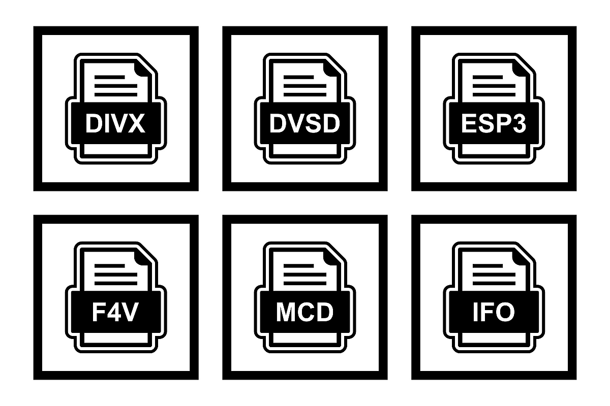 Set Of File Formats Icons example image 1