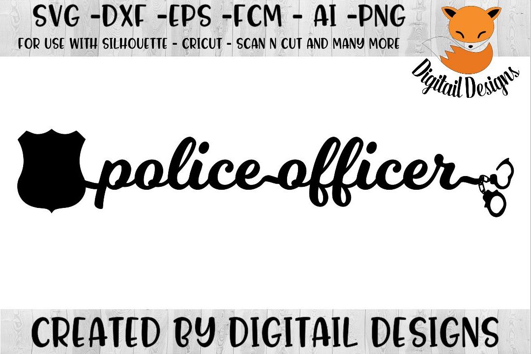 Download Police Officer SVG - Silhouette - Cricut - Scan N Cut