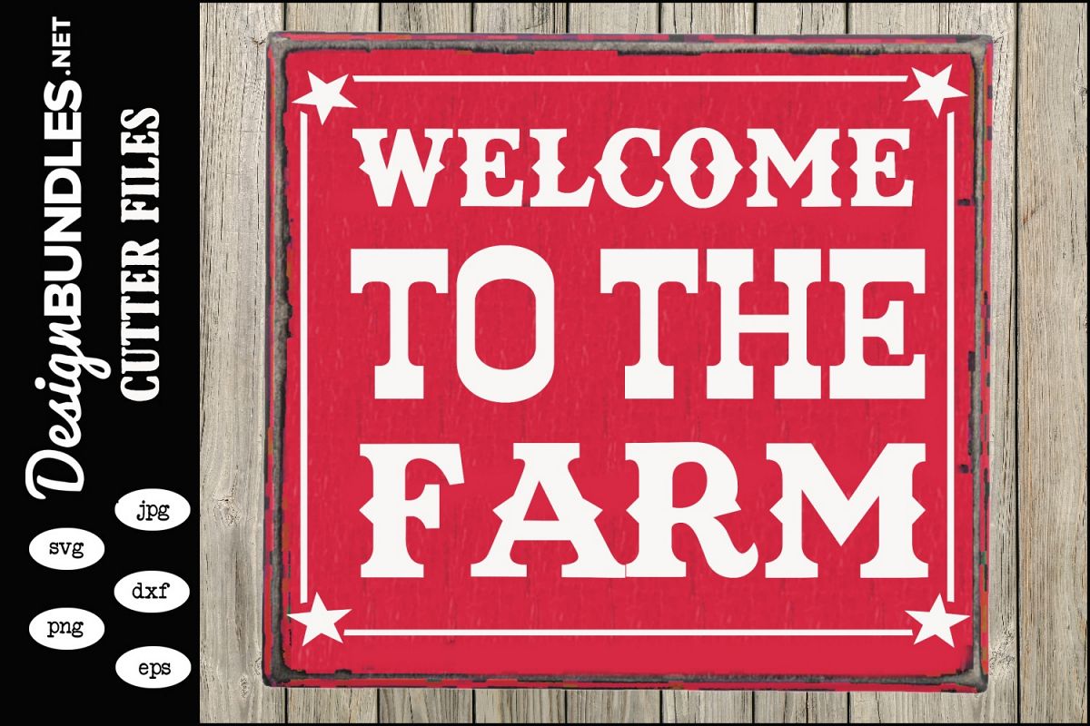 Welcome To The Farm SVG example image 1