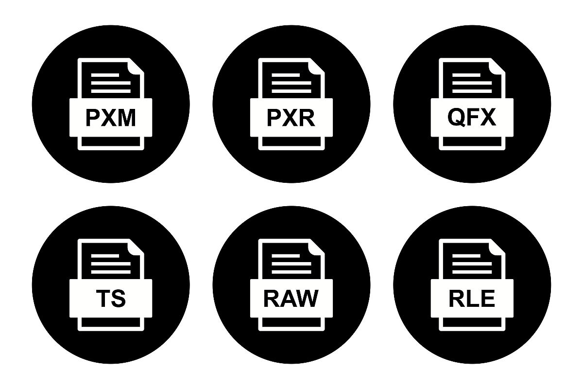 Set Of File Formats Icons example image 1