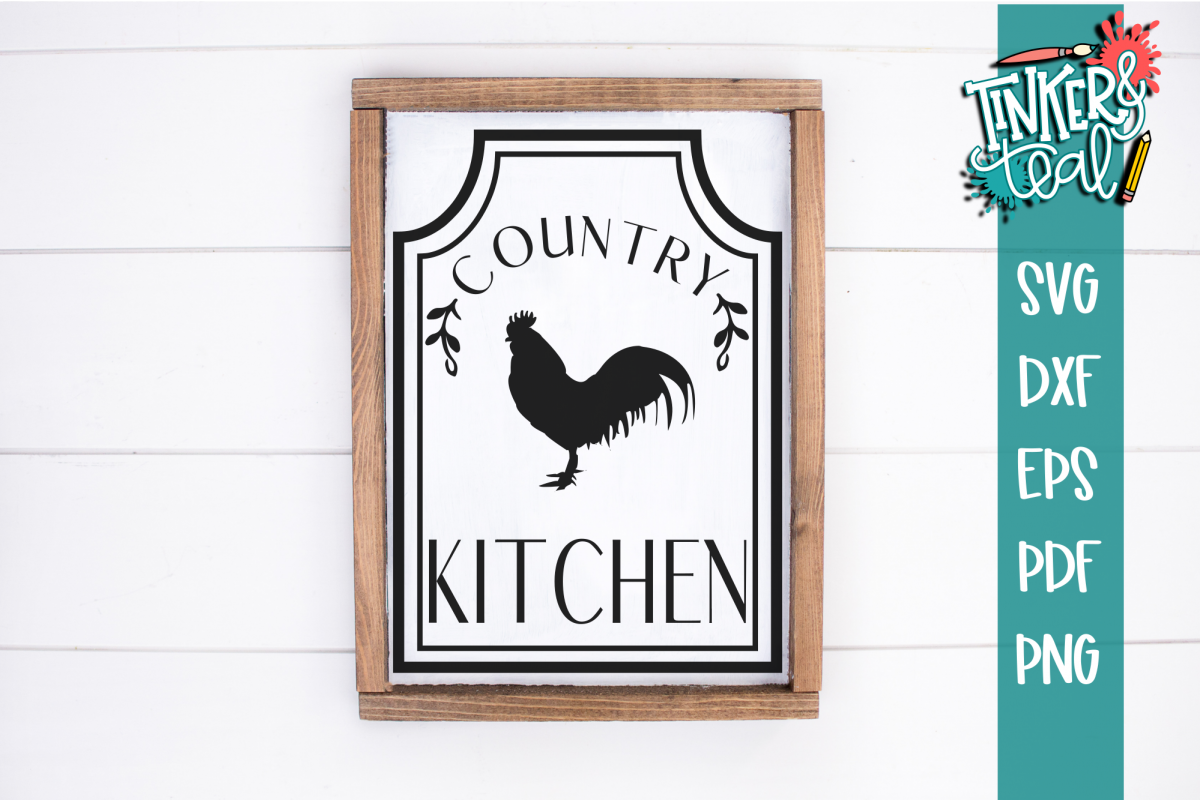 Rooster Farmhouse Country Kitchen SVG