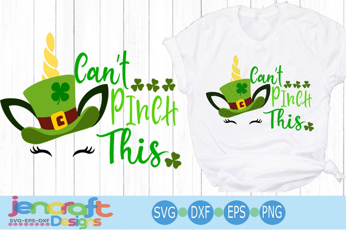St. Patrick's day SVG, Unicorn SVG, Can't Pinch This svg example image 1