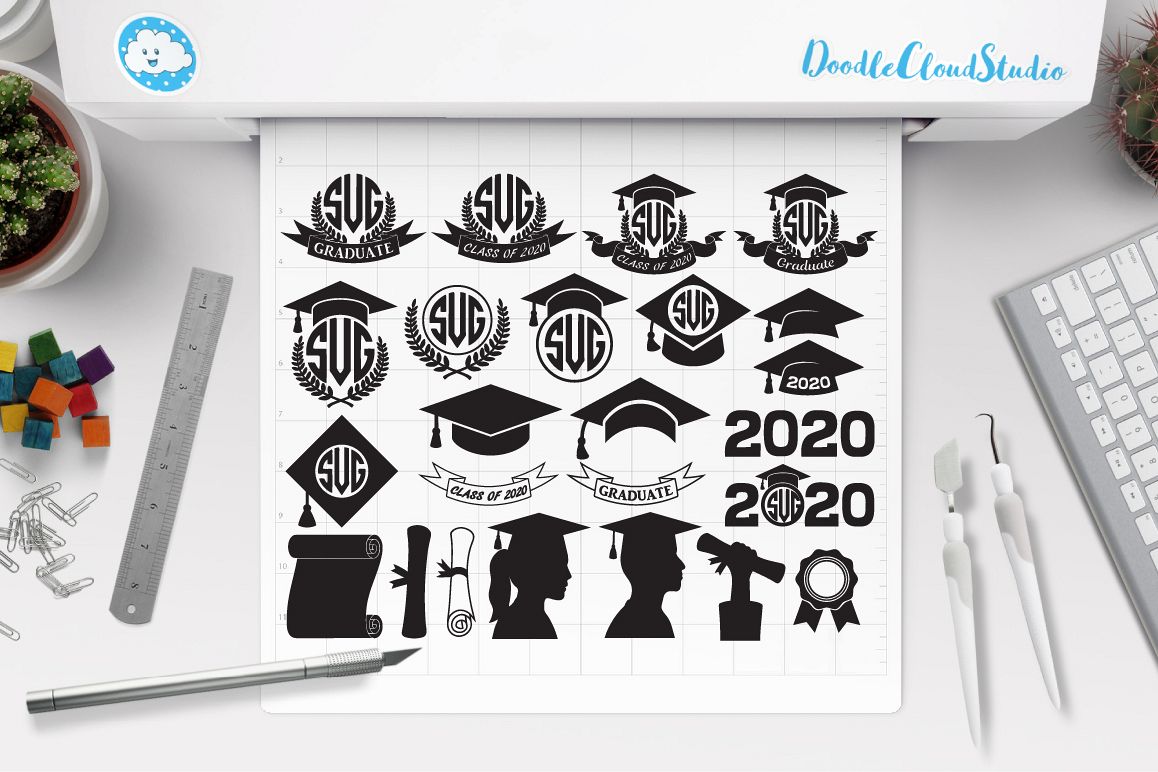 Download 2020 2019 Graduation SVG, Graduation Hat Laurea SVG files. (95190) | Cut Files | Design Bundles