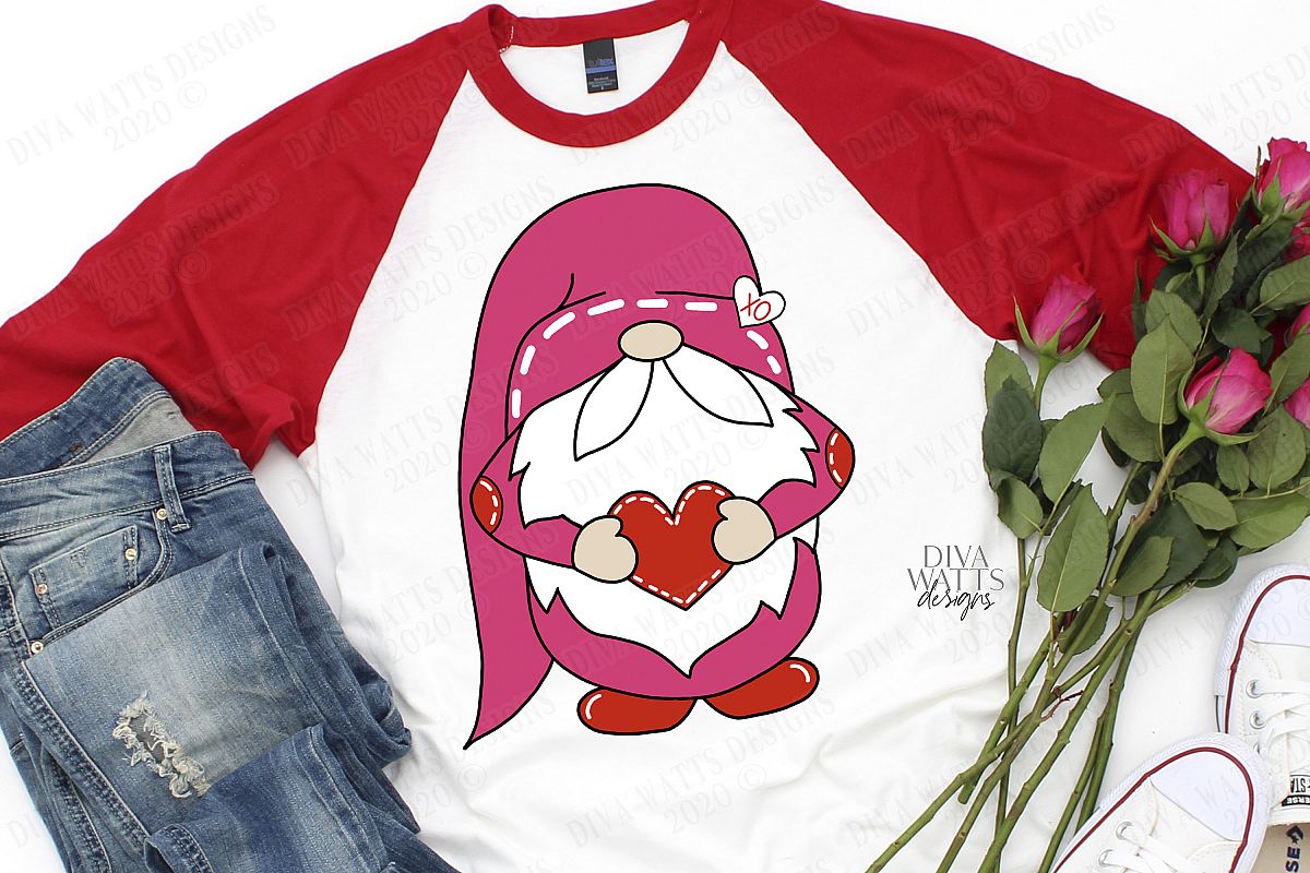 Download Valentine's Day - Gnome - Heart - XO - SVG Cut File ...
