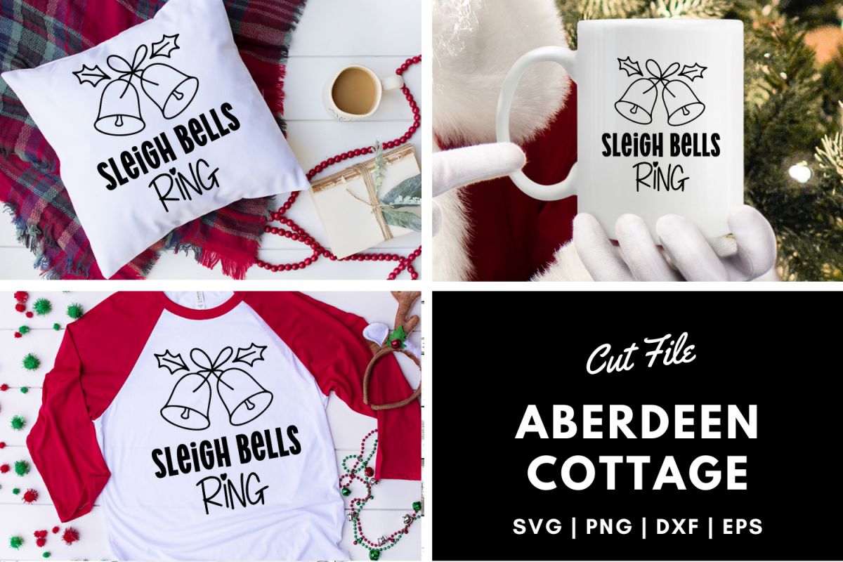 Sleigh Bells Ring 2 SVG | PNG | DXF | EPS example image 1