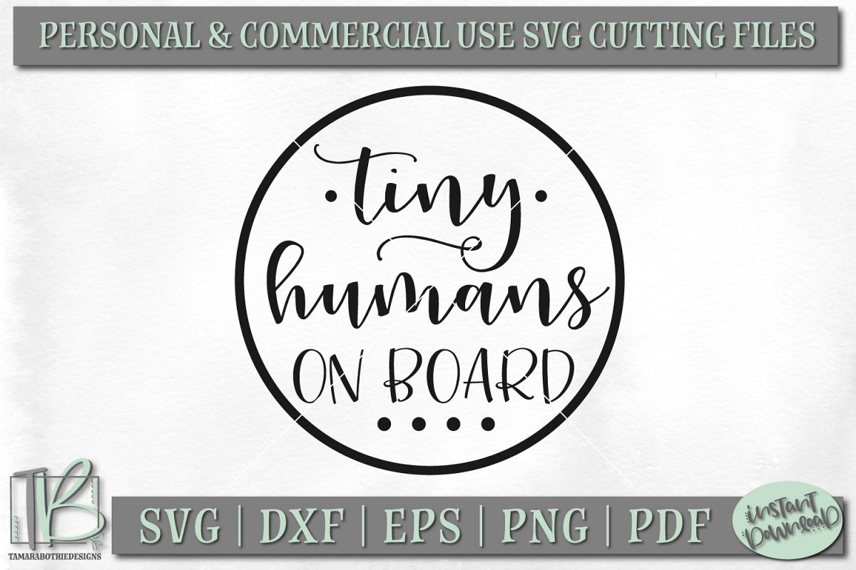 Download Tiny Humans On Board SVG File, Car Decal SVG