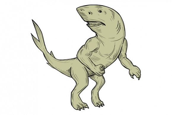 Nanaue Fighting Stance Drawing example image 1