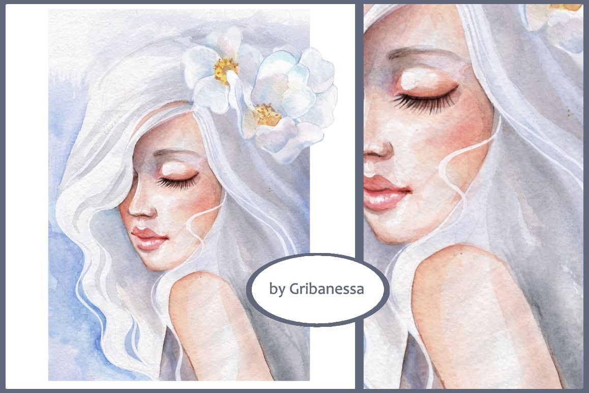 Watercolor beauty example image 1