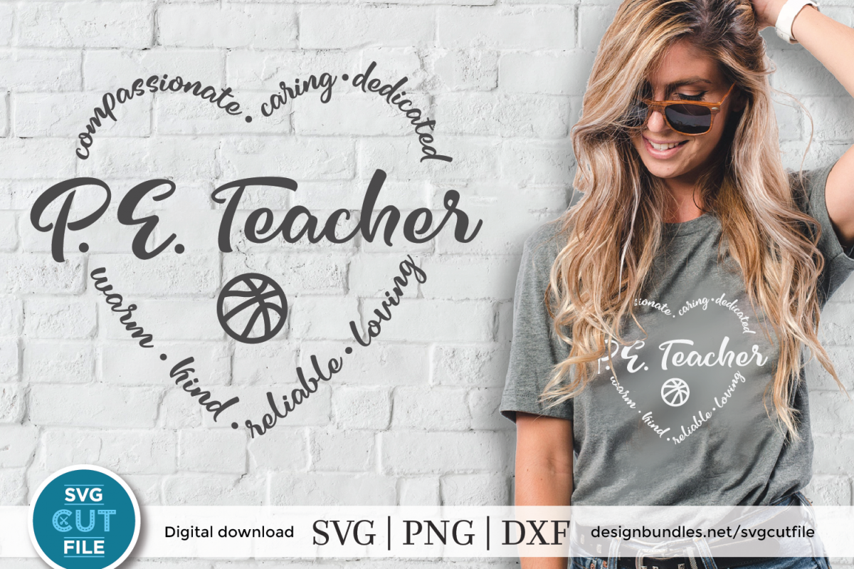 PE Teacher SVG - a coach or gym teacher appreciation SVG