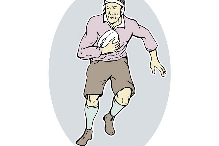 rugby player running with ball example image 1