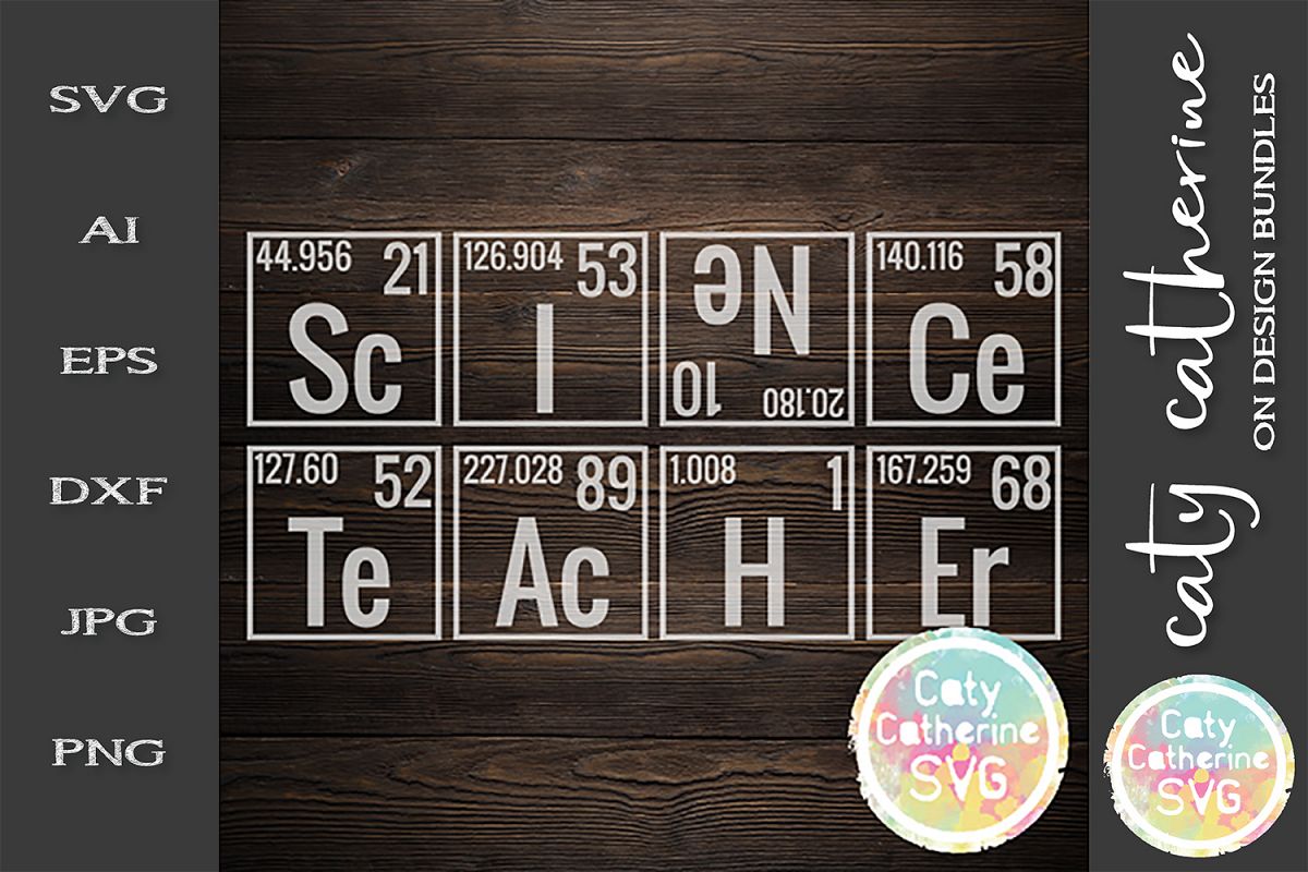 Periodic Table Science Teacher SVG Cut File example image 1
