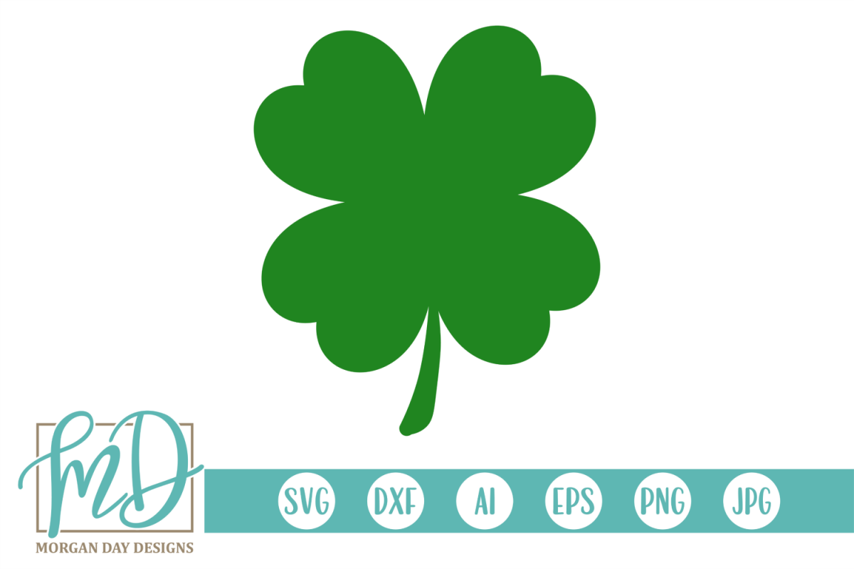 Shamrock - St Patrick's Day SVG, DXF, AI, EPS, PNG, JPEG example image 1
