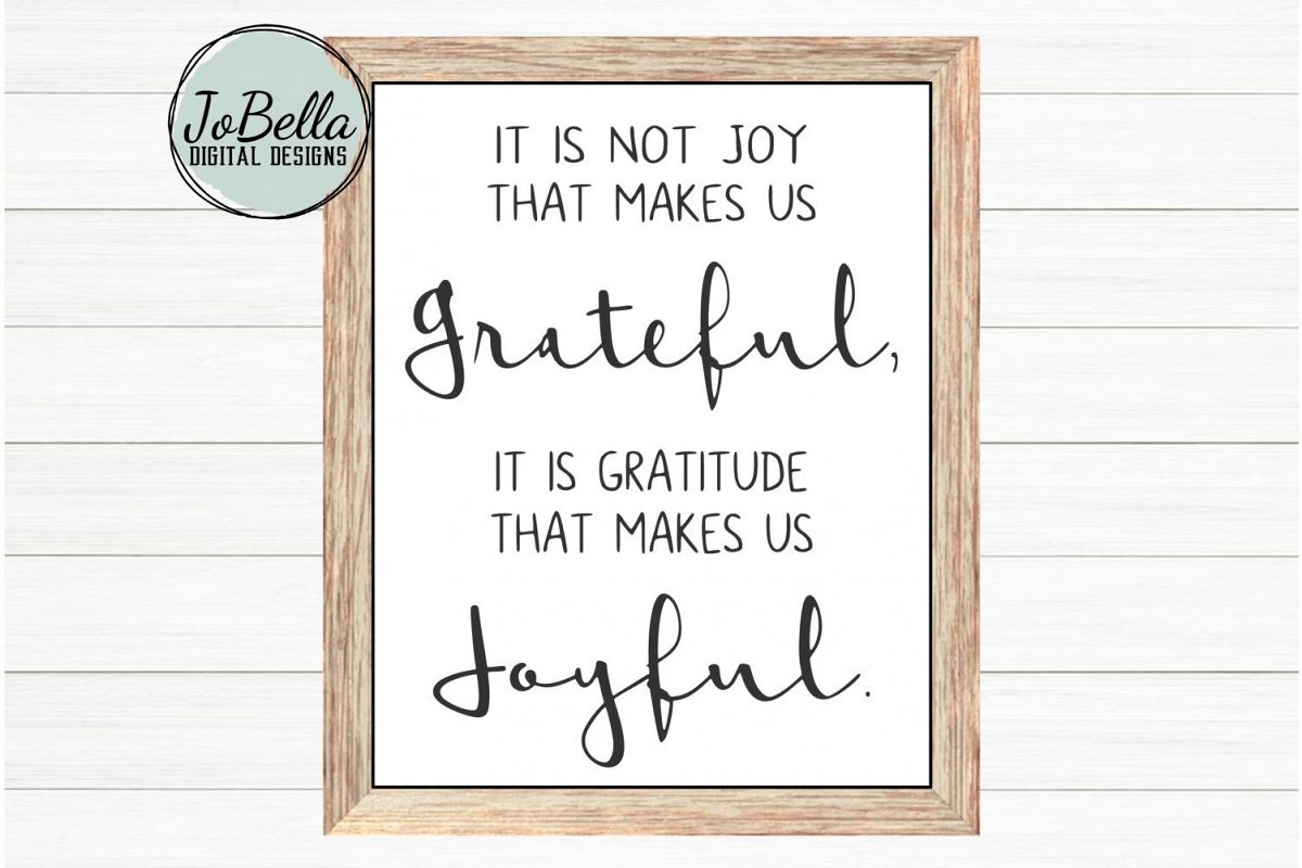 Joyful and Grateful SVG and Printable Farmhouse Design example image 1