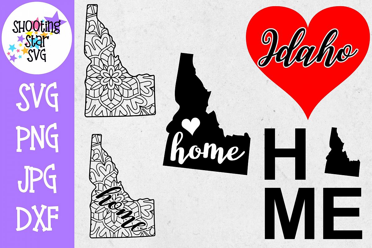 Idaho US State SVG Decal Bundle - 50 States SVG example image 1