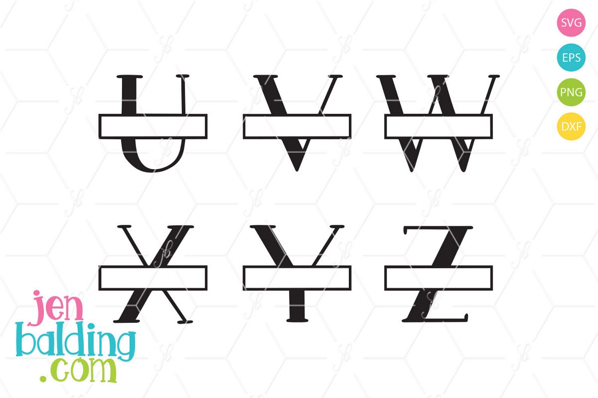Split Monogram 9 example image 1