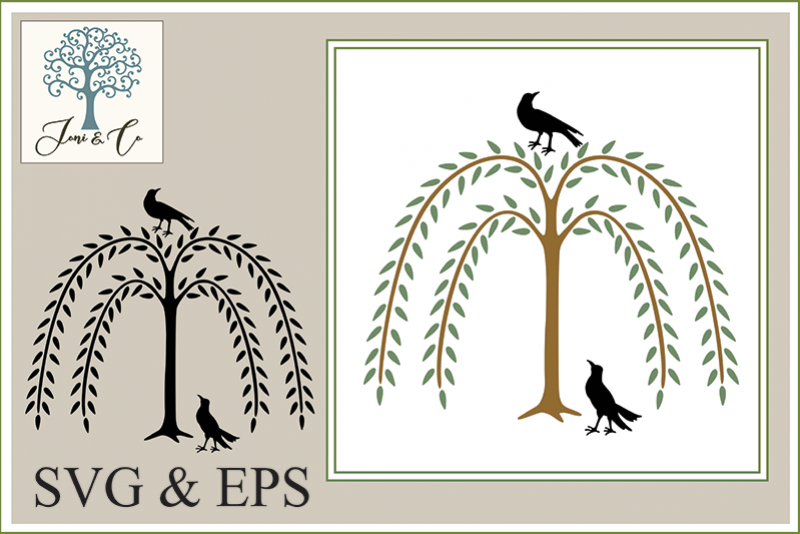Willow with Two Crows example image 1