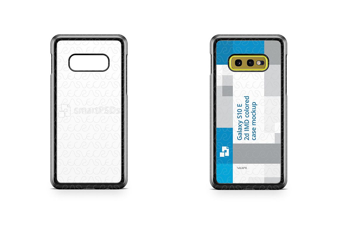 Samsung Galaxy S10 E 2d PC Colored Case Design Mockup 2019 example image 1