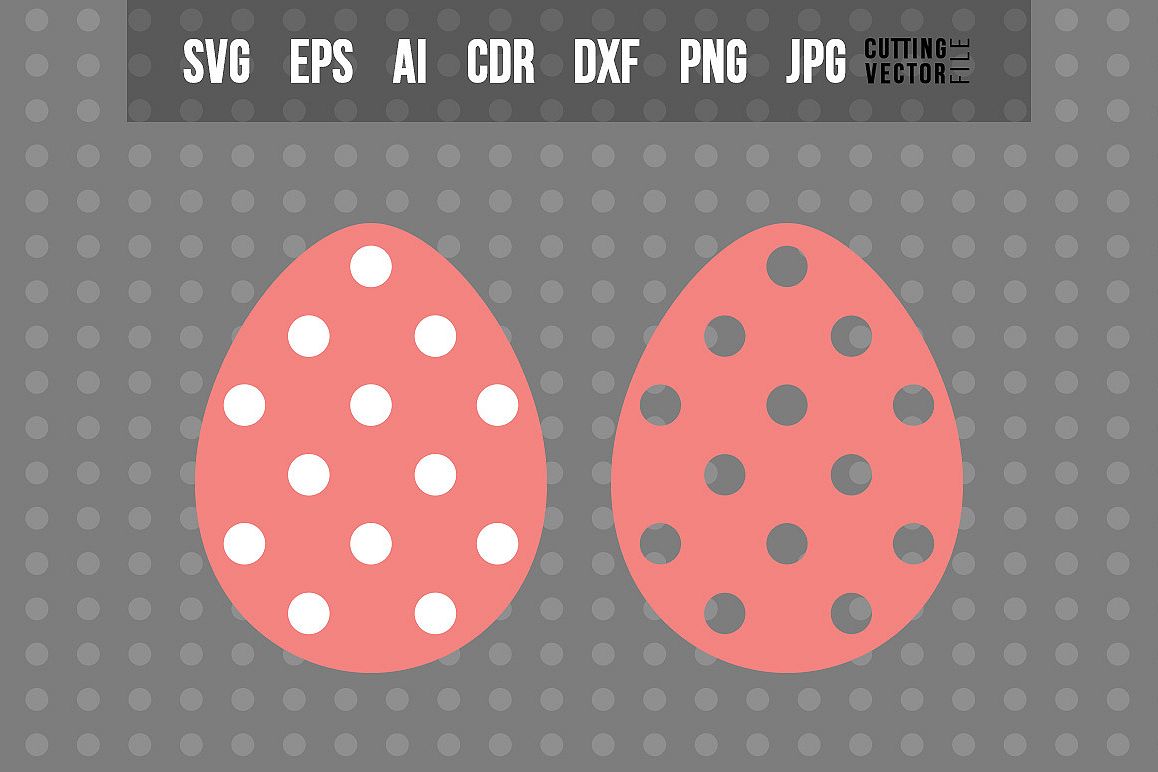 Easter Egg with Polka-Dot Decoration example image 1