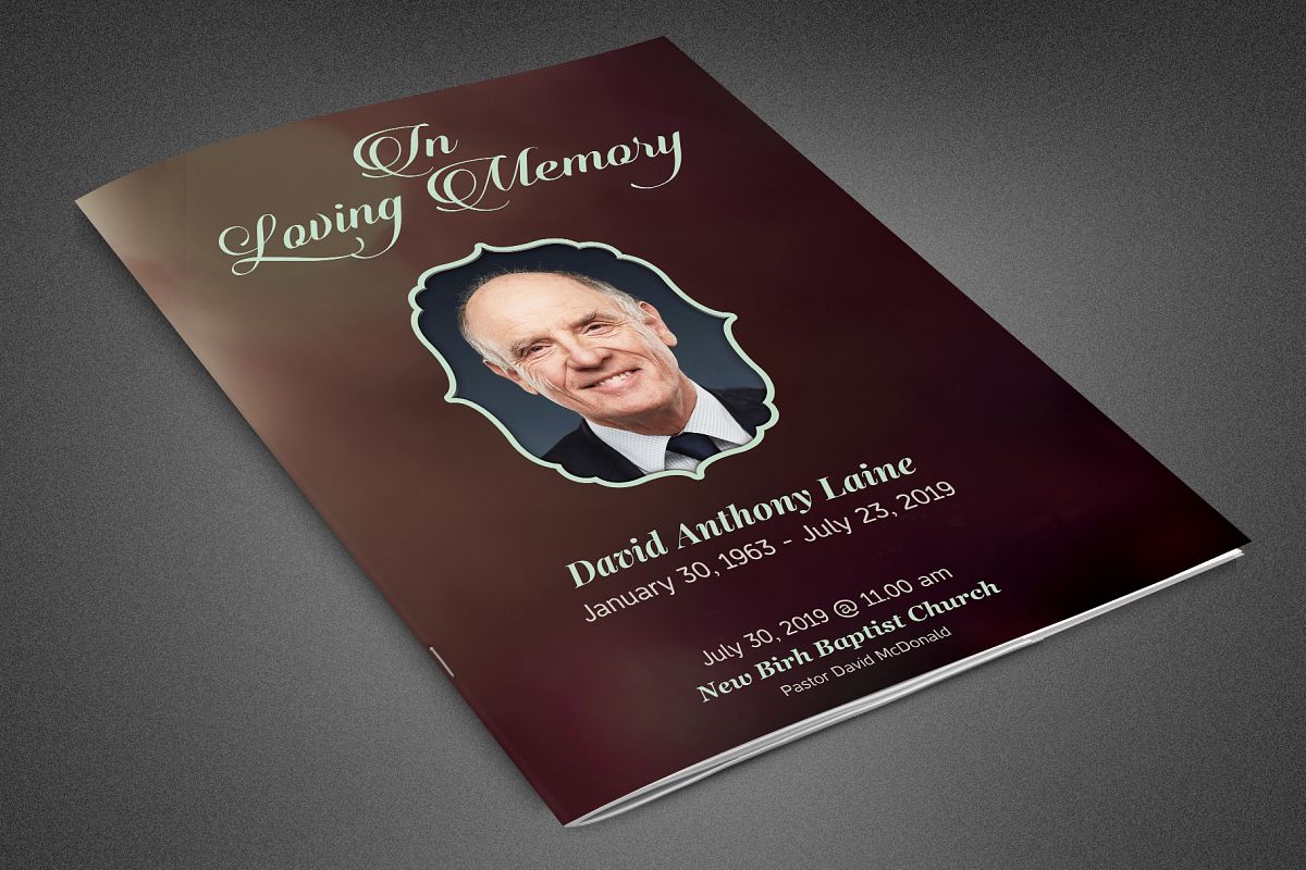 In Loving Memory Funeral Program example image 1