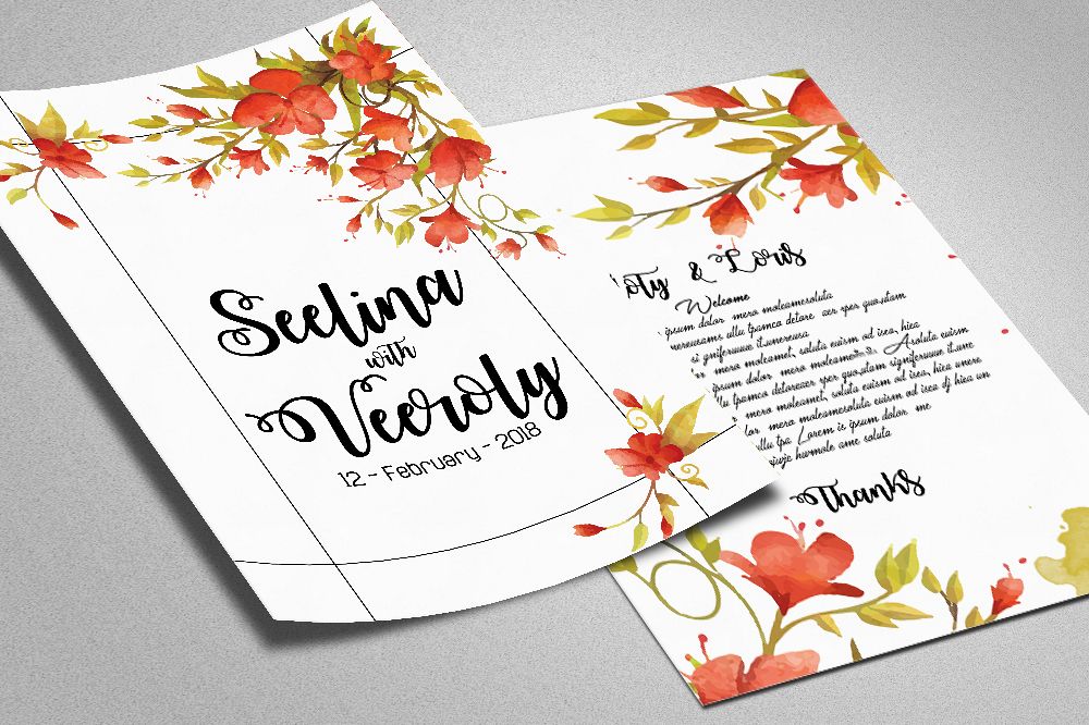 Double Sided Save The Date Card example image 1