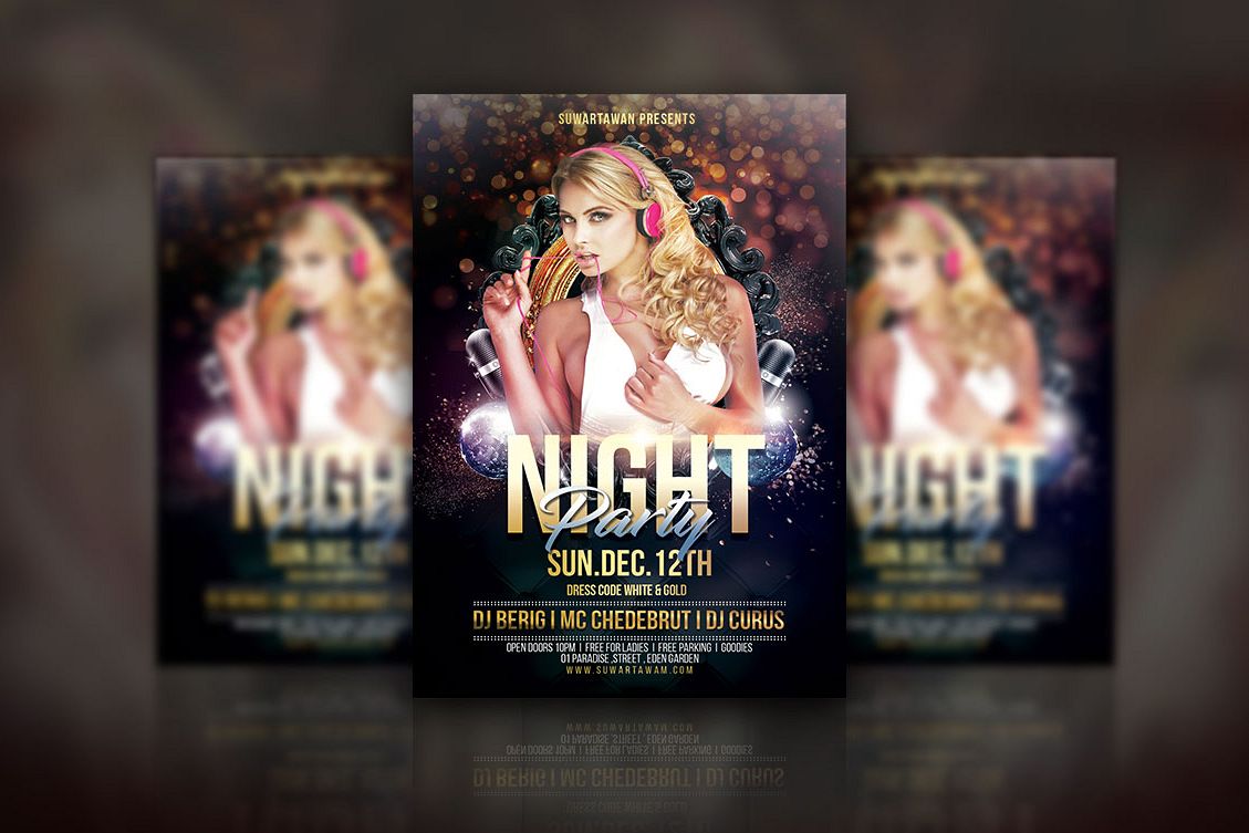 Night Party Flyer example image 1