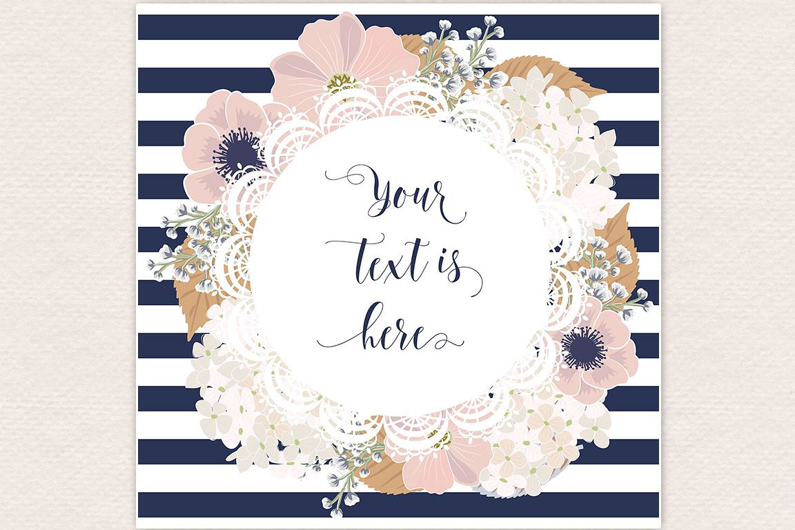 Vector stripes wedding anemone example image 1