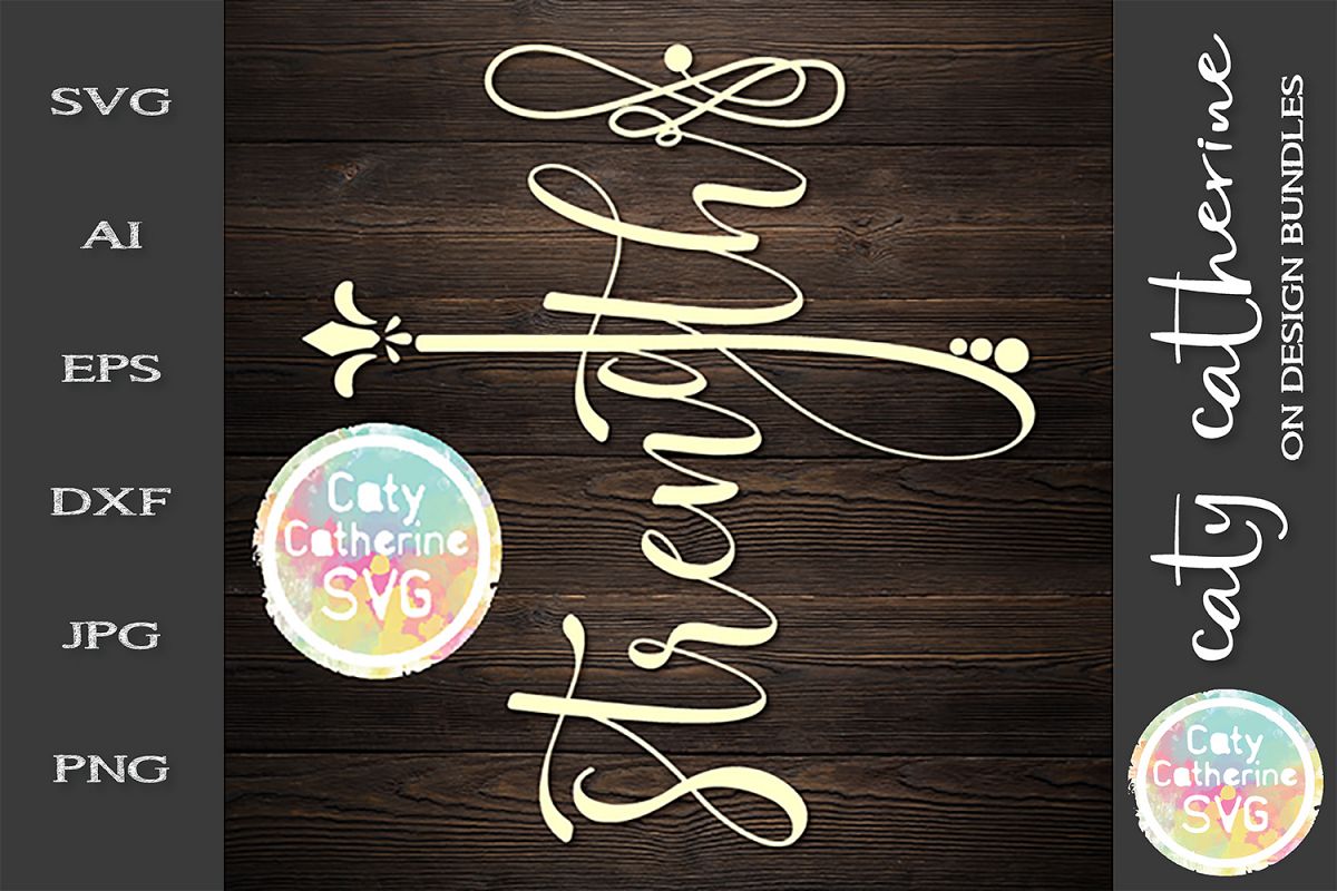 Strength Cross SVG Cut File example image 1