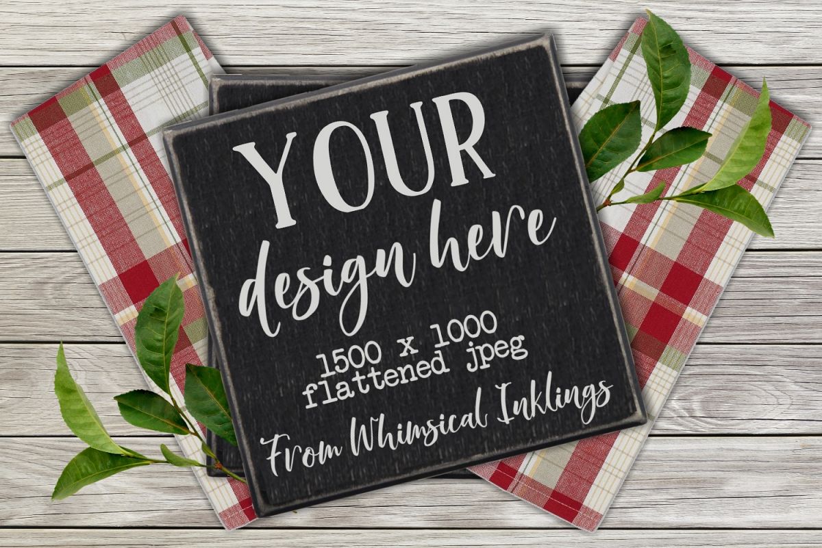 Black Rustic Sign Mock Up example image 1