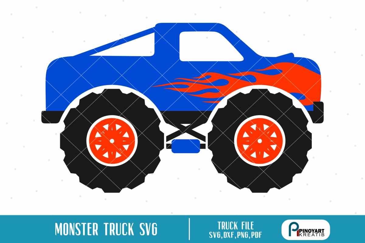 Download Monster Truck svg - a truck vector file (193243) | SVGs | Design Bundles