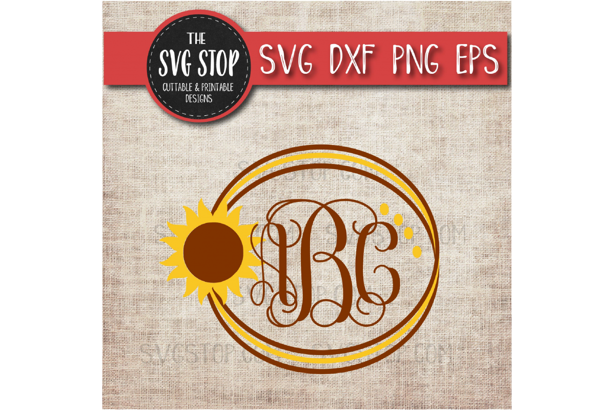 Free Free 316 Sunflower Monogram Frame Svg SVG PNG EPS DXF File