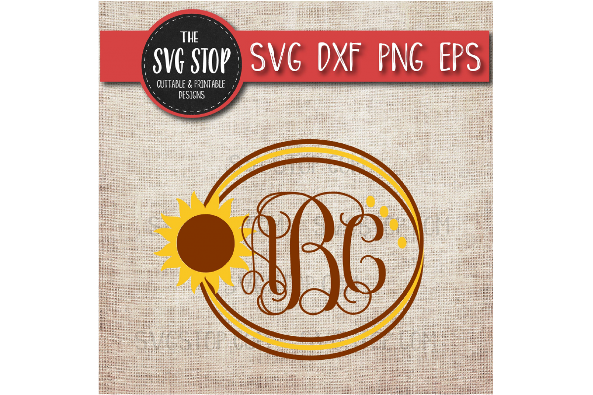 Download Sunflower Monogram Frame