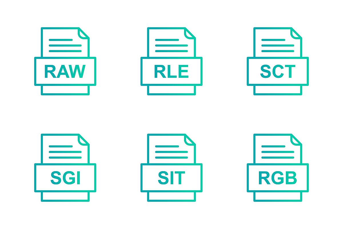 Set Of File Formats Icons example image 1