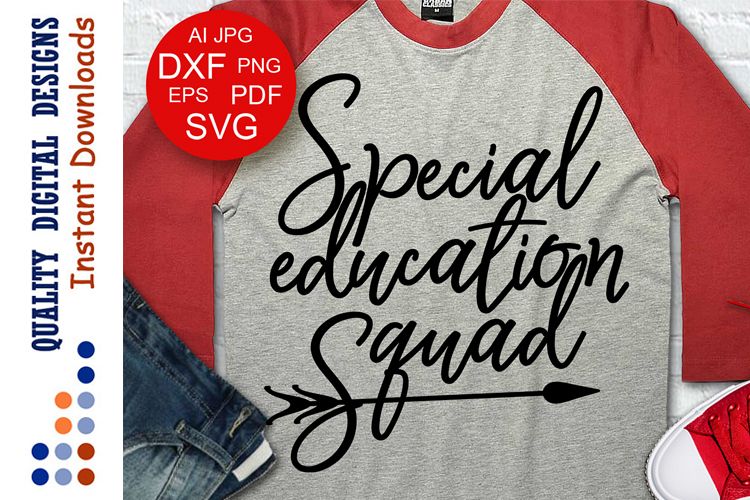 School svg files Special Education squad svg example image 1