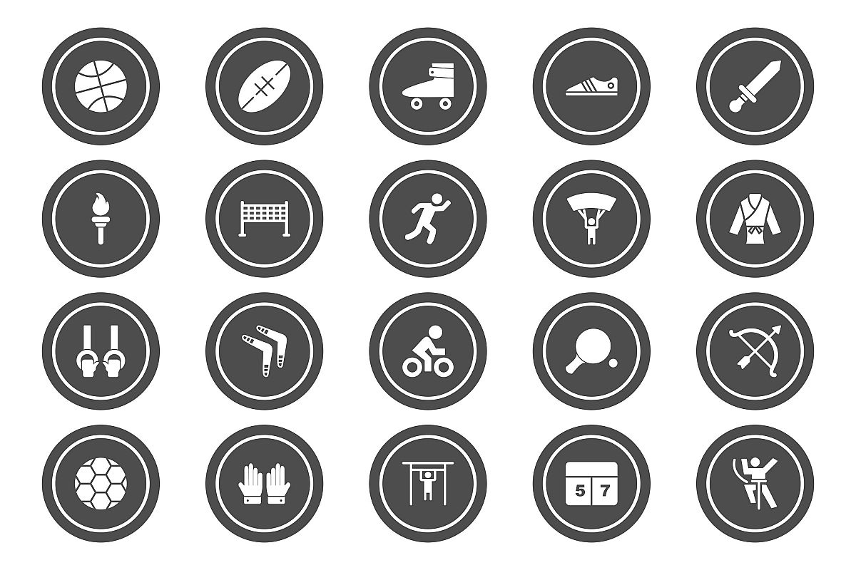 Set Of Sports And Game Icons example image 1
