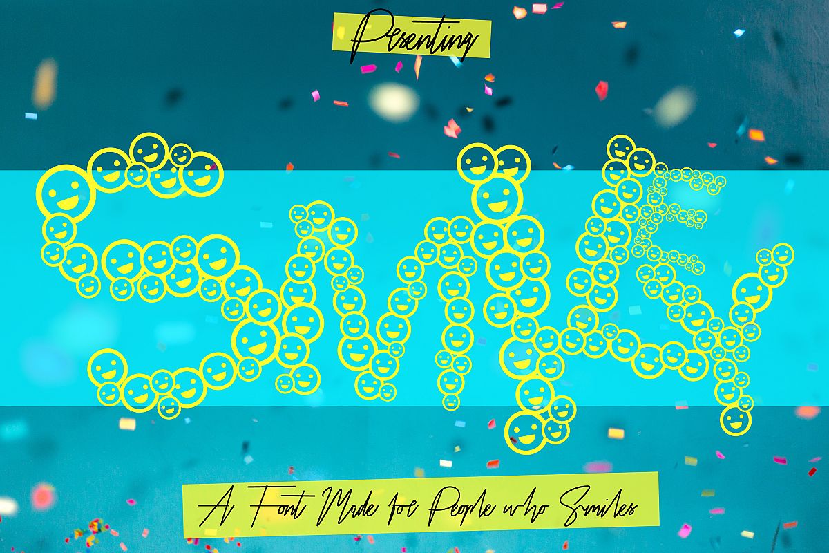 Keep Smiley - Cute Emoji Font for You example image 1