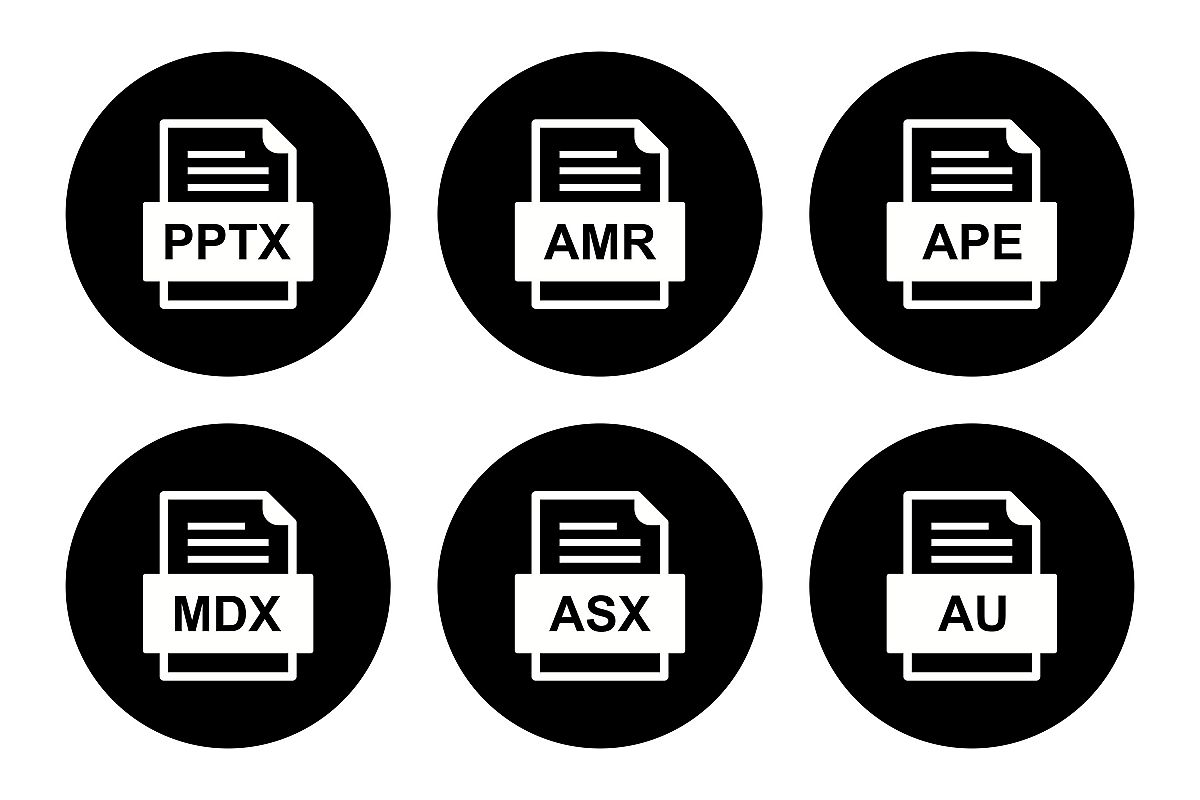 Set Of File Formats Icons example image 1