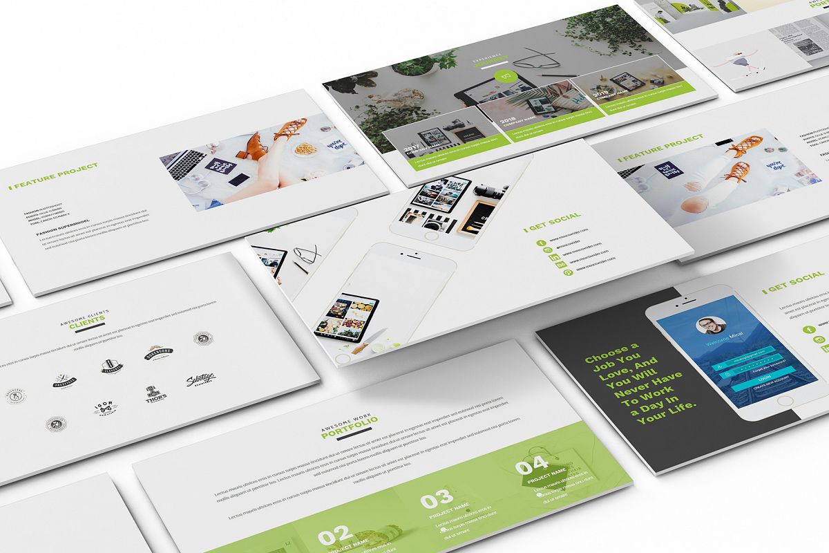 Resume CV Powerpoint Template example image 1