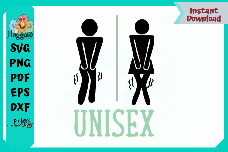 Unisex Bathroom Signs example image 1