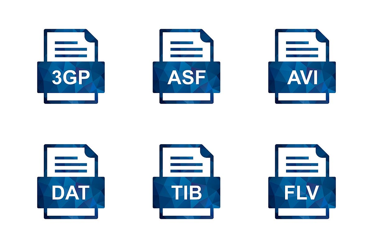 Set Of File Formats Icons example image 1