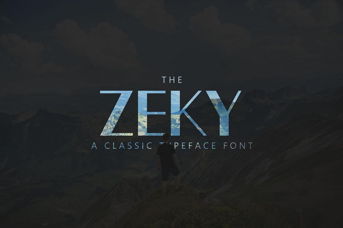 Zeky Typeface Font example image 1