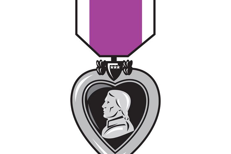 military medal of bravery valor purple heart example image 1